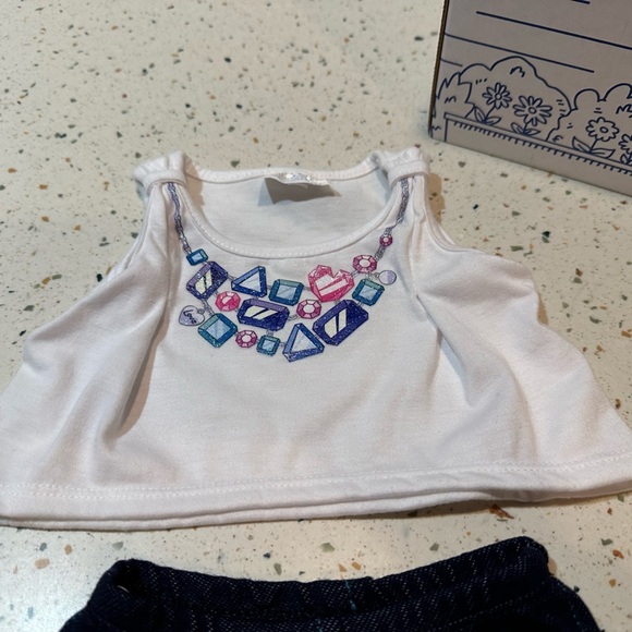 Build-A-Bear Jeweled Tank Top and‎ Shorts, Bunny Plush NOT Included - Picture 9 of 10